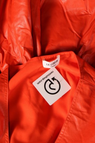 Кожена рокля Le Coeur TWINSET, Размер XS, Цвят Оранжев, Цена 103,60 лв.