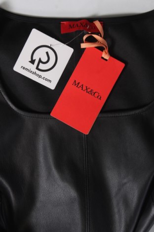 Δερμάτινο φόρεμα Max&Co., Μέγεθος XS, Χρώμα Μαύρο, Τιμή 83,22 €