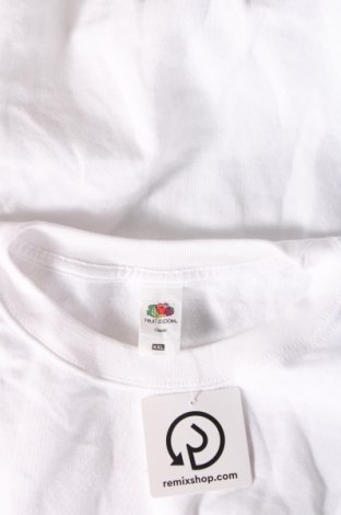 Ανδρική μπλούζα Fruit Of The Loom, Μέγεθος XXL, Χρώμα Λευκό, Τιμή 5,99 €