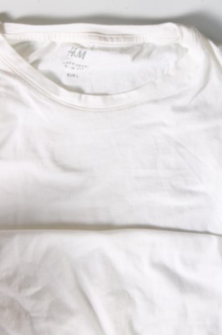 Ανδρική μπλούζα H&M, Μέγεθος L, Χρώμα Λευκό, Τιμή 10,00 €