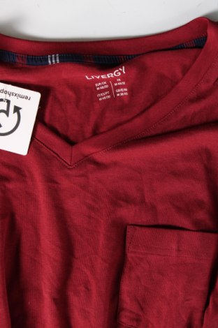 Ανδρική μπλούζα Livergy, Μέγεθος M, Χρώμα Κόκκινο, Τιμή 5,99 €