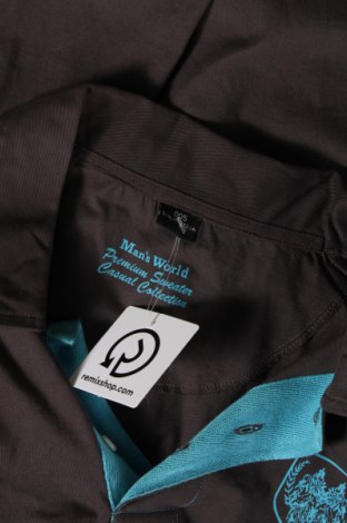 Herren Shirt Man's World, Größe L, Farbe Grau, Preis 7,93 €