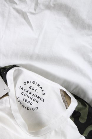 Ανδρική μπλούζα Originals By Jack & Jones, Μέγεθος S, Χρώμα Λευκό, Τιμή 11,13 €