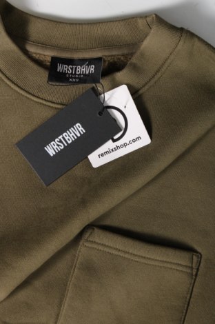 Ανδρική μπλούζα WRSTBHVR, Μέγεθος XXS, Χρώμα Πράσινο, Τιμή 25,24 €