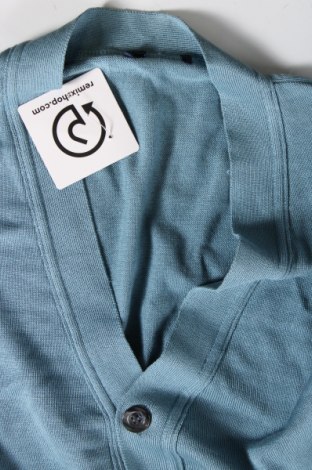 Jachetă tricotată de bărbați, Mărime M, Culoare Albastru, Preț 45,79 Lei