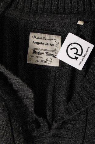Jachetă tricotată de bărbați Angelo Litrico, Mărime XXL, Culoare Gri, Preț 75,36 Lei