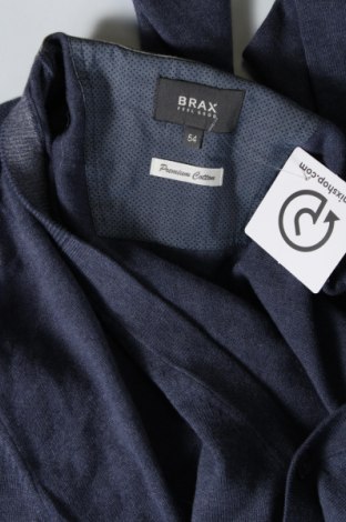 Jachetă tricotată de bărbați Brax, Mărime XL, Culoare Albastru, Preț 137,73 Lei