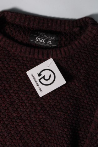 Мъжки пуловер Jean Pascale, Размер XL, Цвят Червен, Цена 14,79 лв.