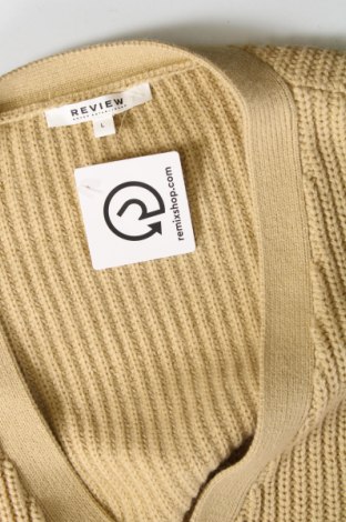 Jachetă tricotată de bărbați Review, Mărime L, Culoare Bej, Preț 53,68 Lei