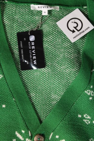 Ανδρική ζακέτα Review, Μέγεθος XL, Χρώμα Πράσινο, Τιμή 23,66 €