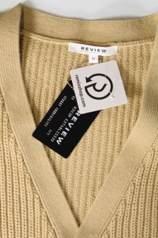 Jachetă tricotată de bărbați Review, Mărime M, Culoare Bej, Preț 53,68 Lei