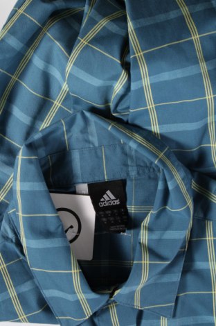 Ανδρικό πουκάμισο Adidas, Μέγεθος M, Χρώμα Μπλέ, Τιμή 6,43 €