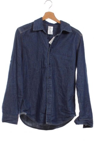 Ανδρικό πουκάμισο B&C Collection, Μέγεθος S, Χρώμα Μπλέ, Τιμή 4,13 €