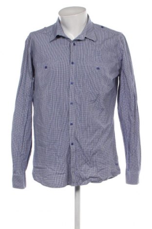 Мъжка риза BZR Bruuns Bazaar, Размер XXL, Цвят Син, Цена 25,38 лв.