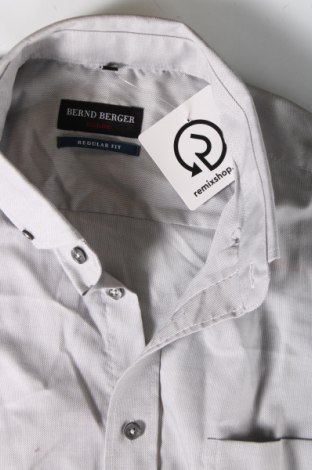 Мъжка риза Bernd Berger, Размер L, Цвят Сив, Цена 14,79 лв.