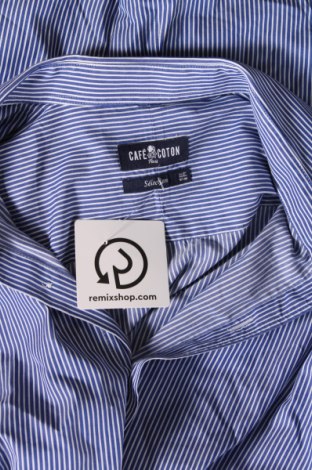 Ανδρικό πουκάμισο Cafe Coton, Μέγεθος L, Χρώμα Πολύχρωμο, Τιμή 17,94 €