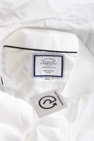 Herrenhemd Charles Tyrwhitt, Größe S, Farbe Weiß, Preis 18,64 €