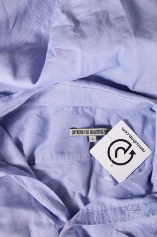 Ανδρικό πουκάμισο Drykorn for beautiful people, Μέγεθος L, Χρώμα Μπλέ, Τιμή 38,30 €