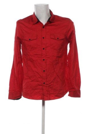 Ανδρικό πουκάμισο Guess, Μέγεθος M, Χρώμα Κόκκινο, Τιμή 28,83 €