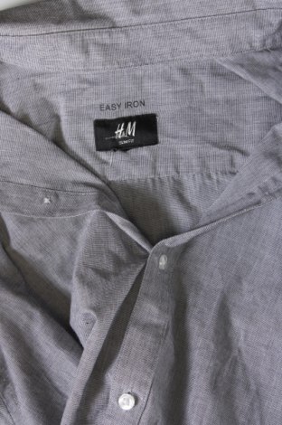Мъжка риза H&M, Размер M, Цвят Сив, Цена 6,38 лв.