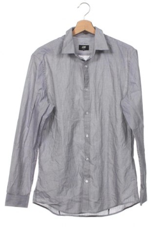 Мъжка риза H&M, Размер M, Цвят Сив, Цена 7,25 лв.