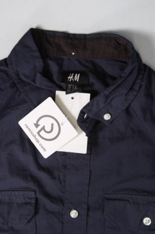 Мъжка риза H&M, Размер S, Цвят Син, Цена 6,90 лв.