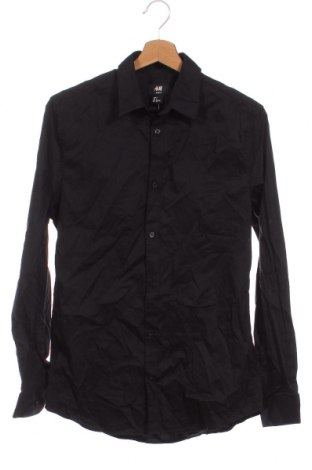 Мъжка риза H&M, Размер S, Цвят Черен, Цена 6,38 лв.