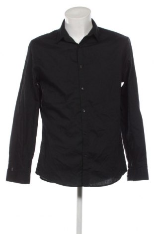 Мъжка риза H&M, Размер L, Цвят Черен, Цена 29,00 лв.