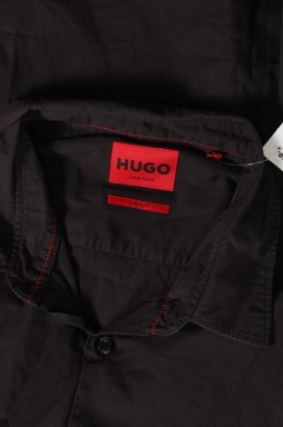 Ανδρικό πουκάμισο Hugo Boss, Μέγεθος L, Χρώμα Μαύρο, Τιμή 90,27 €