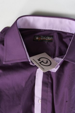 Herrenhemd In Puncto, Größe S, Farbe Lila, Preis 8,05 €
