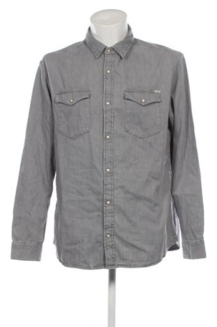 Ανδρικό πουκάμισο Jack & Jones, Μέγεθος XXL, Χρώμα Μπλέ, Τιμή 24,42 €