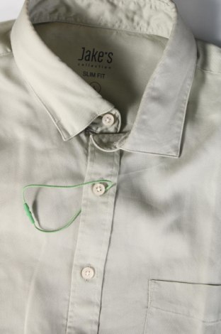 Ανδρικό πουκάμισο Jake*s, Μέγεθος L, Χρώμα Πράσινο, Τιμή 7,05 €