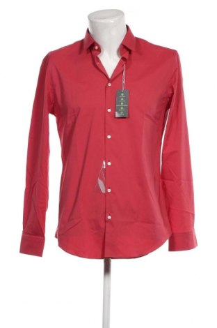 Herrenhemd Jake*s, Größe M, Farbe Rot, Preis 6,31 €