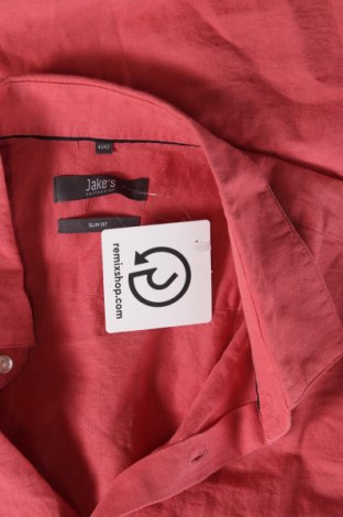 Мъжка риза Jake*s, Размер L, Цвят Розов, Цена 10,80 лв.