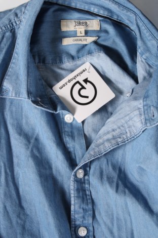 Herrenhemd Jake*s, Größe L, Farbe Blau, Preis € 18,56