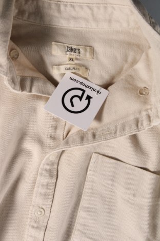Ανδρικό πουκάμισο Jake*s, Μέγεθος XL, Χρώμα  Μπέζ, Τιμή 7,94 €