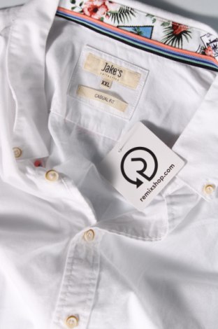 Ανδρικό πουκάμισο Jake*s, Μέγεθος XXL, Χρώμα Λευκό, Τιμή 29,32 €