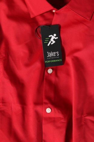 Męska koszula Jake*s, Rozmiar XL, Kolor Czerwony, Cena 67,17 zł