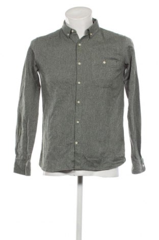 Мъжка риза Knowledge Cotton Apparel, Размер M, Цвят Зелен, Цена 52,10 лв.