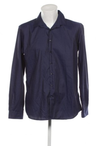 Ανδρικό πουκάμισο Manor, Μέγεθος XL, Χρώμα Μπλέ, Τιμή 17,94 €