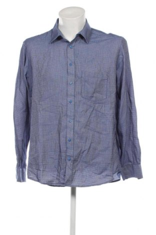 Ανδρικό πουκάμισο Manor, Μέγεθος XL, Χρώμα Μπλέ, Τιμή 8,61 €