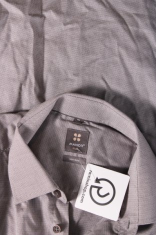 Ανδρικό πουκάμισο Manor, Μέγεθος M, Χρώμα Γκρί, Τιμή 3,59 €