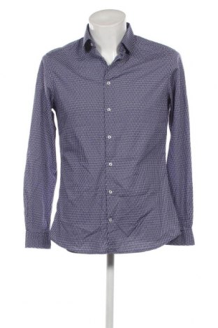 Ανδρικό πουκάμισο Manor, Μέγεθος M, Χρώμα Μπλέ, Τιμή 8,07 €