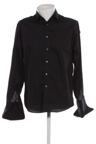 Мъжка риза Marks & Spencer, Размер M, Цвят Черен, Цена 14,41 лв.