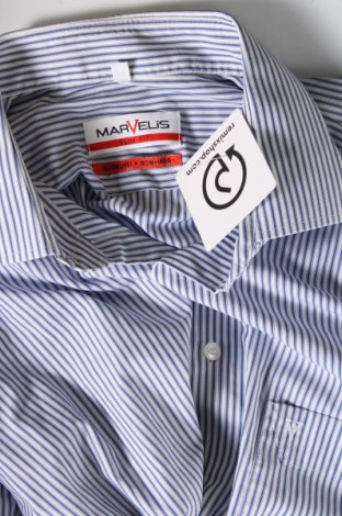 Мъжка риза Marvelis, Размер L, Цвят Син, Цена 11,89 лв.