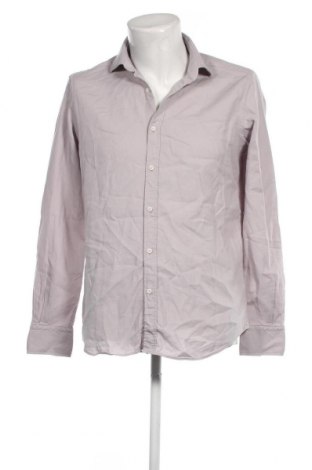 Мъжка риза Massimo Dutti, Размер M, Цвят Сив, Цена 30,60 лв.