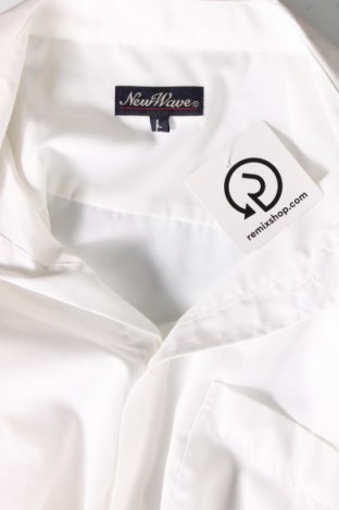 Ανδρικό πουκάμισο New Wave, Μέγεθος L, Χρώμα Λευκό, Τιμή 47,60 €