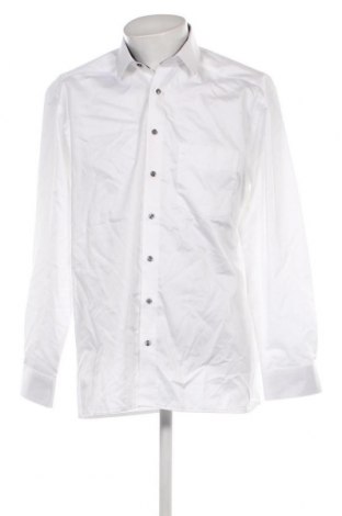 Ανδρικό πουκάμισο Olymp, Μέγεθος L, Χρώμα Λευκό, Τιμή 27,33 €