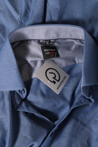 Ανδρικό πουκάμισο Olymp, Μέγεθος M, Χρώμα Μπλέ, Τιμή 13,08 €