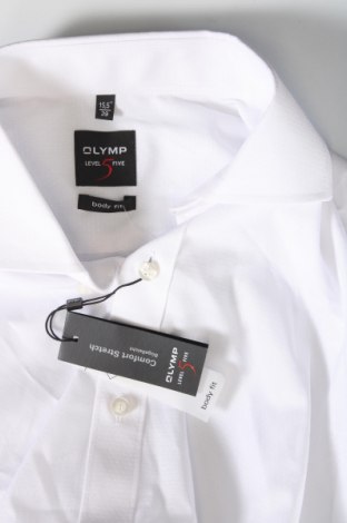 Ανδρικό πουκάμισο Olymp, Μέγεθος M, Χρώμα Λευκό, Τιμή 26,82 €